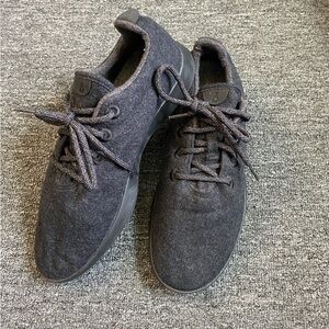 AllBirds Mens WR Wool Runners Shoes Dark Gray Merino Wool Lace Up Size 11